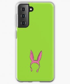 Pink Bunny Hat | Bob's Burgers Inspired | @ HeckinFarOut Samsung Galaxy Soft Case RB0902 product Offical bob burger Merch