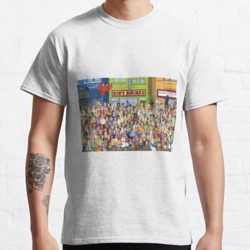 Bob's Burgers Character Collage Classic T-Shirt RB0902 product Offical bob burger Merch
