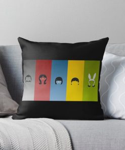 best fashion premium with Bob's Burgers Throw Pillow RB0902 product Offical bob burger Merch