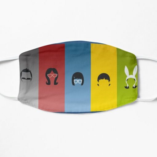 best fashion premium with Bob's Burgers Flat Mask RB0902 product Offical bob burger Merch