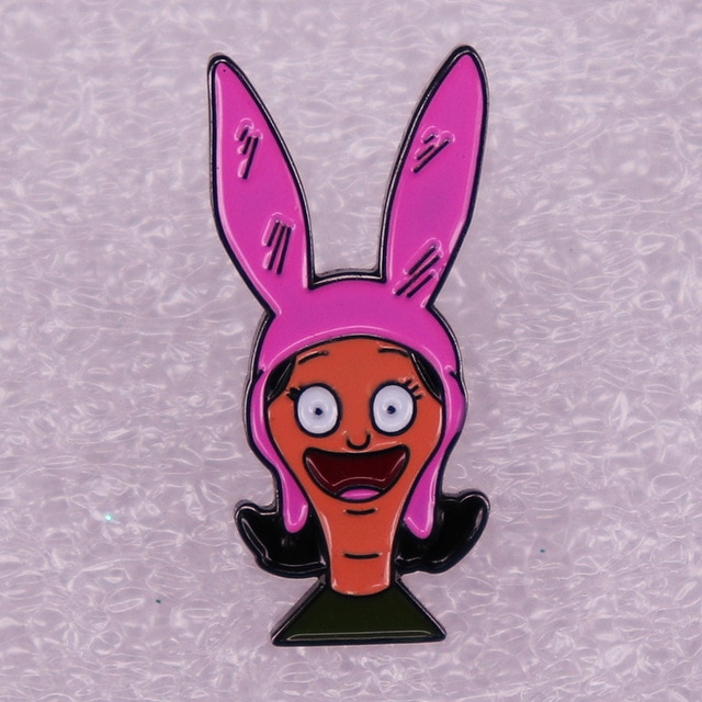 Bob Belcher Louise Pink Rabbit Demon Girl Enamel Brooch Pin Backpack Hat  Bag Collar Lapel Pins Badges Fashion Jewelry Accessorie - AliExpress